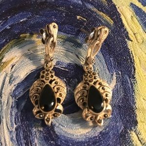Silver Marcasite post earrings